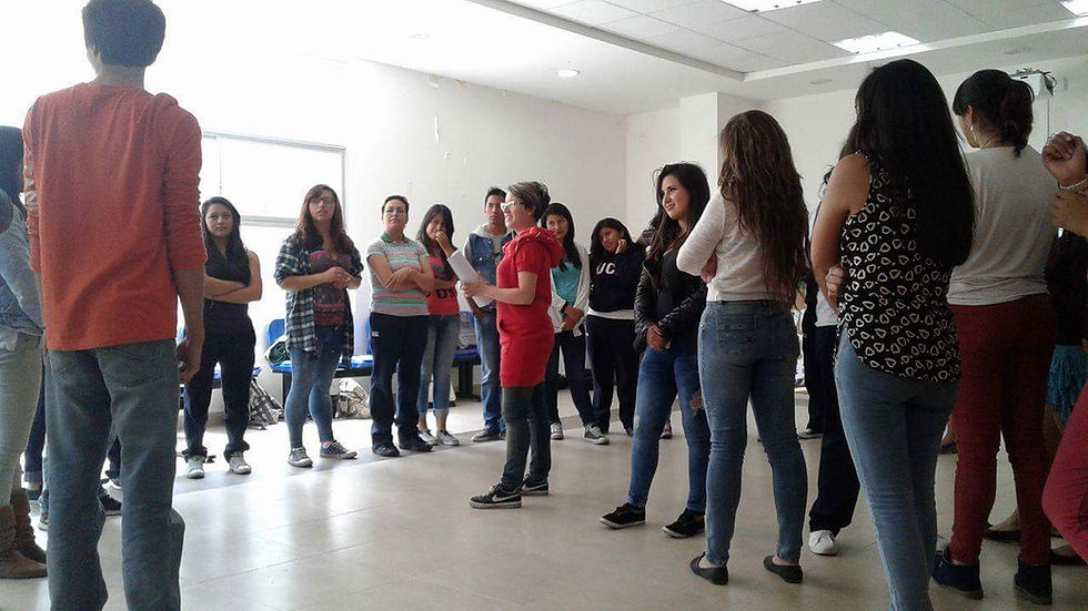 El taller se desarrolló con el propósito de romper el manto con el que se oculta el machismo y la violencia en los espacios universitarios. Foto: Mayra Gualpa