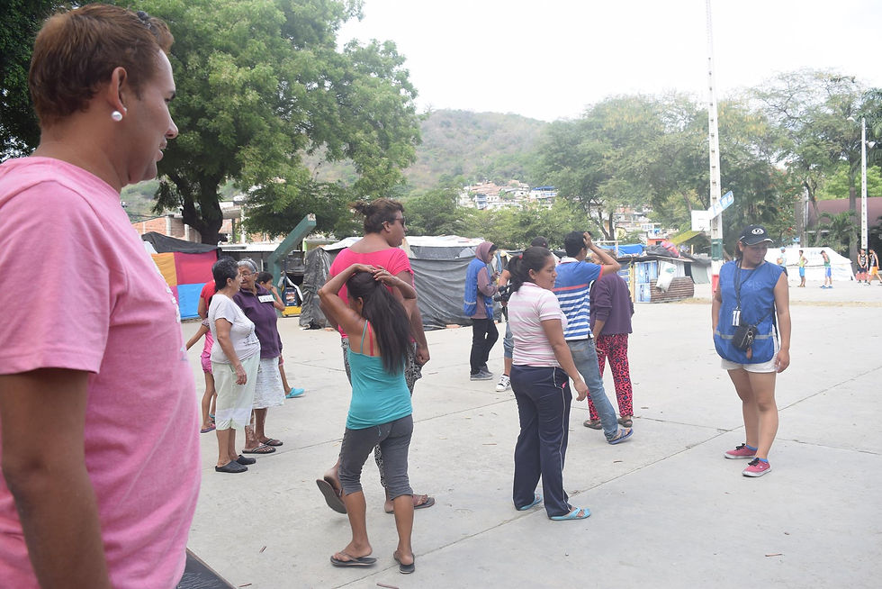 campamento Mamey en Portoviejo / Foto: Tahina Tasintuña