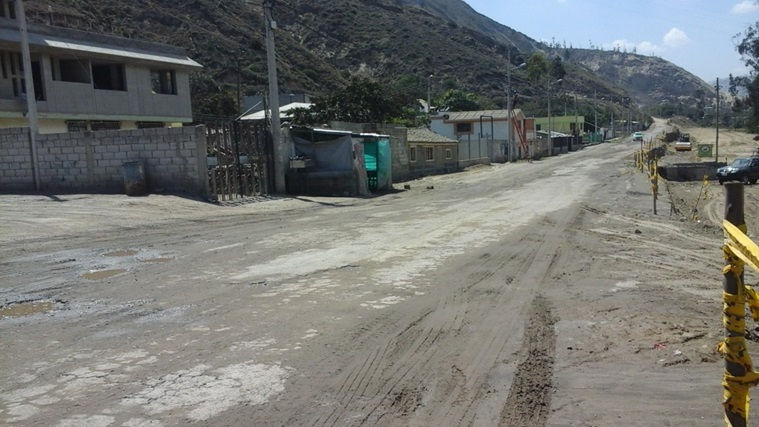 Casas afectadas en el sector de Santa Rosa. Fotografía: Edwin Inga
