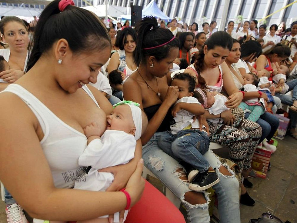 El evento no sólo convocó a madres de familia, también a mujeres en gestación a próximos días de concebir.