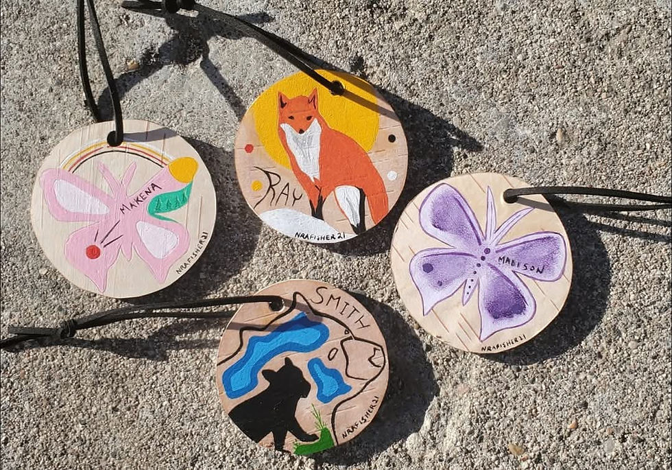Thumbnail: Painted Tree Ornaments - Custom Made Original 
