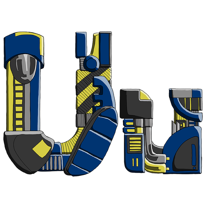 Mechanical Text - U