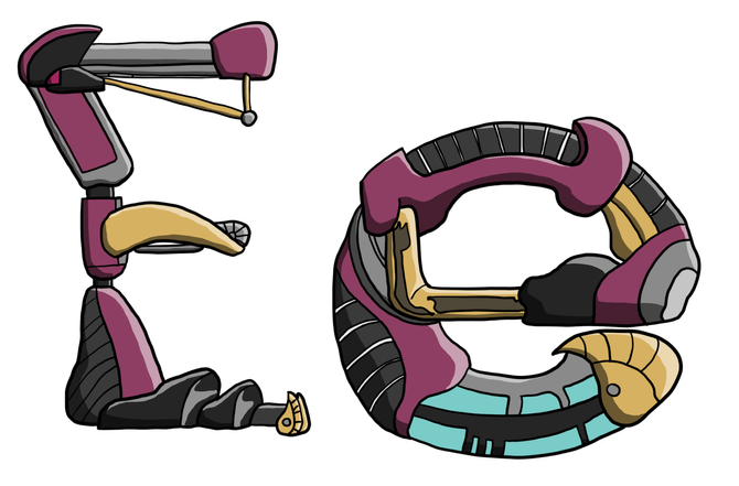 Mechanical Text - E