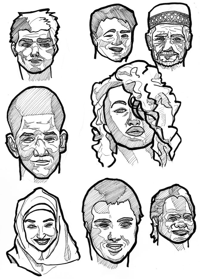 I sketch stuff: Faces
