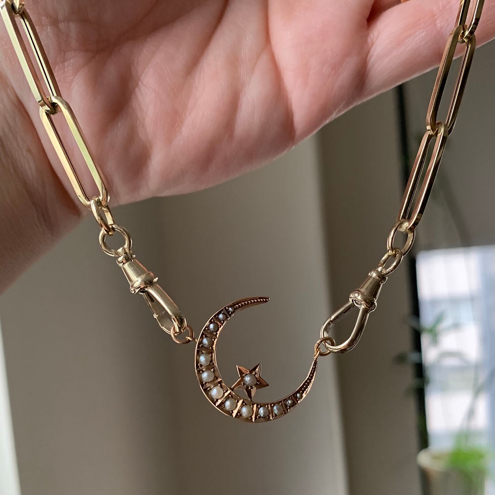 Thumbnail: Victorian Pearl Crescent & Star