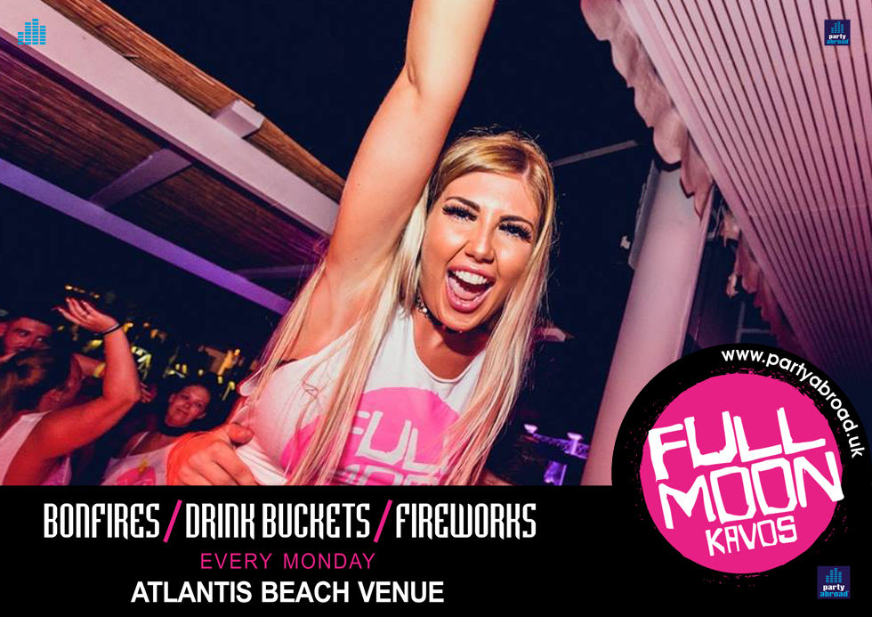 Thumbnail: Full Moon Kavos 2025 | Atlantis Beach Venue | July 14th Mon | E-Ticket