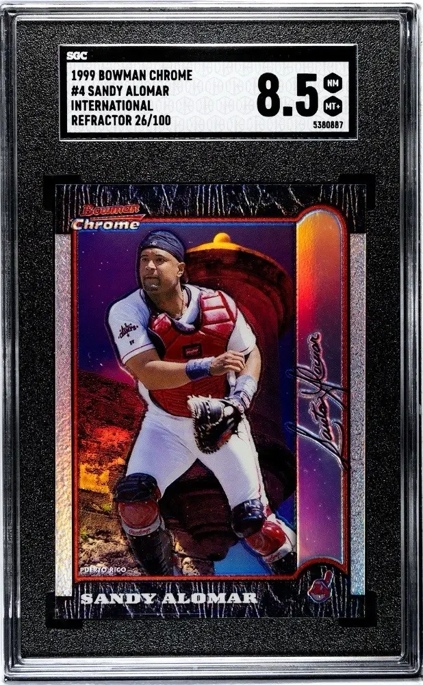 Graded 8.5 1993 Bowman Chrome Michael Jordan baseball card