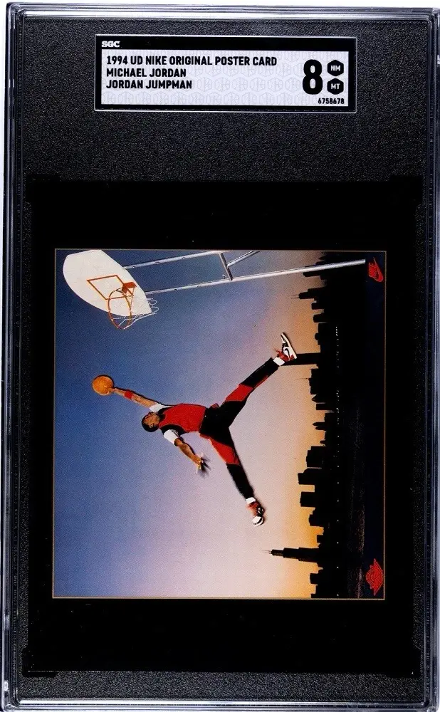 Graded 1993 Michael Jordan Rare Air Gold Promo card.