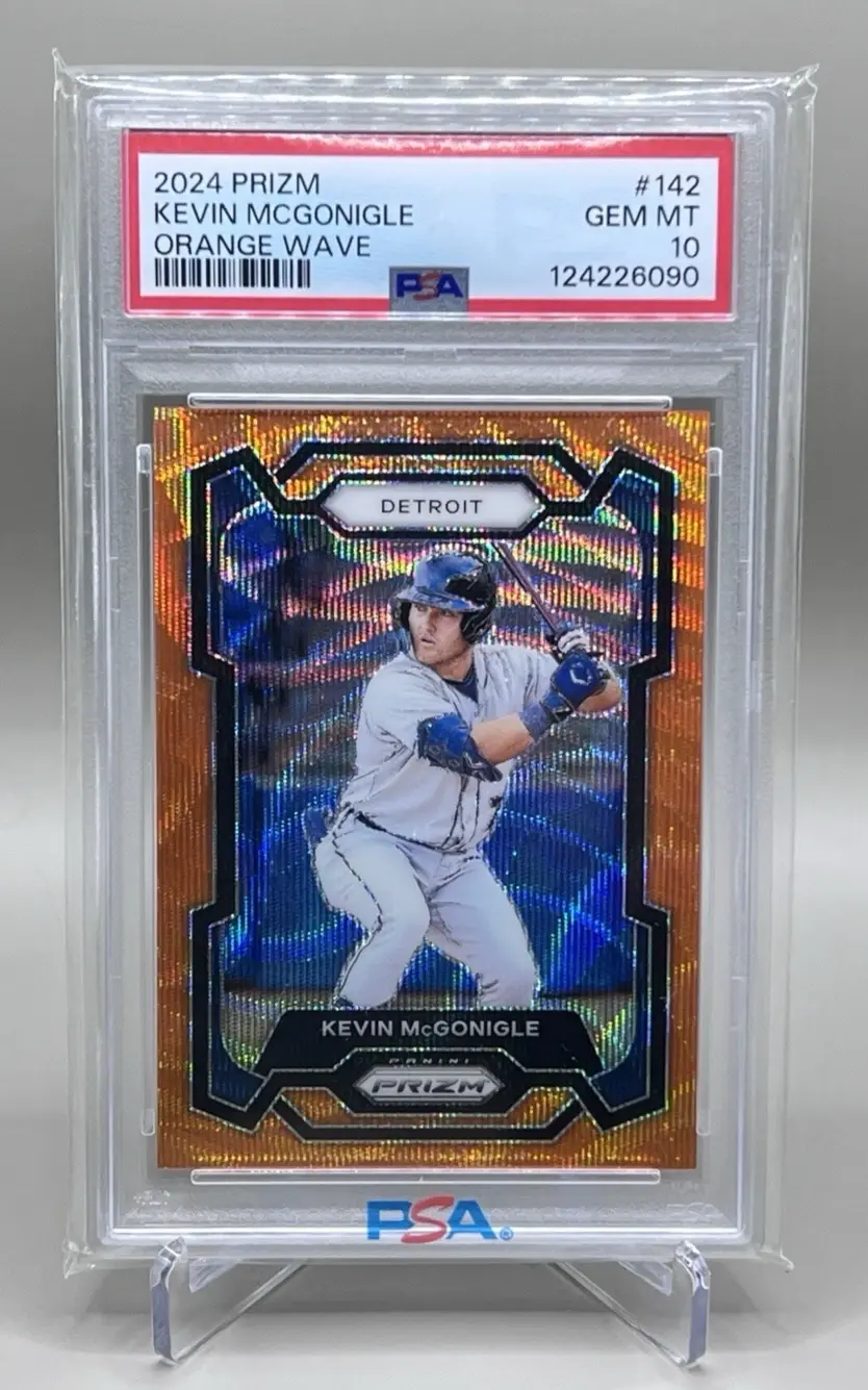 PSA graded Kevin McGonigle 2023 Panini Prizm baseball card
