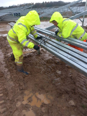 Solar structure installation