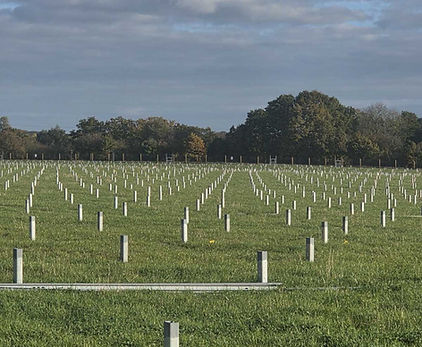 Solar farm mechanical installation