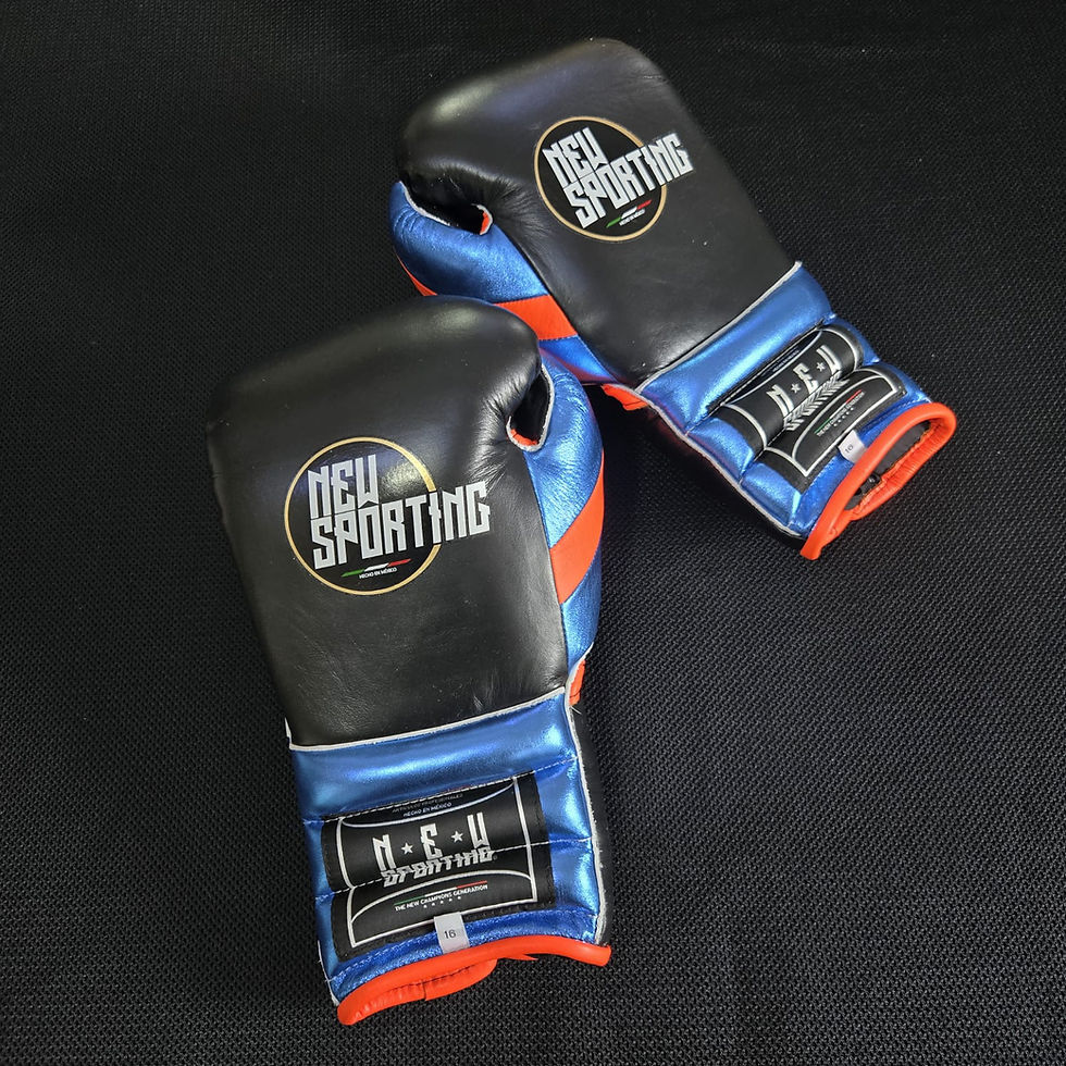 Thumbnail: 2B Boxing Gloves (16oz)🎨Black , neon Orange and blue  🎨