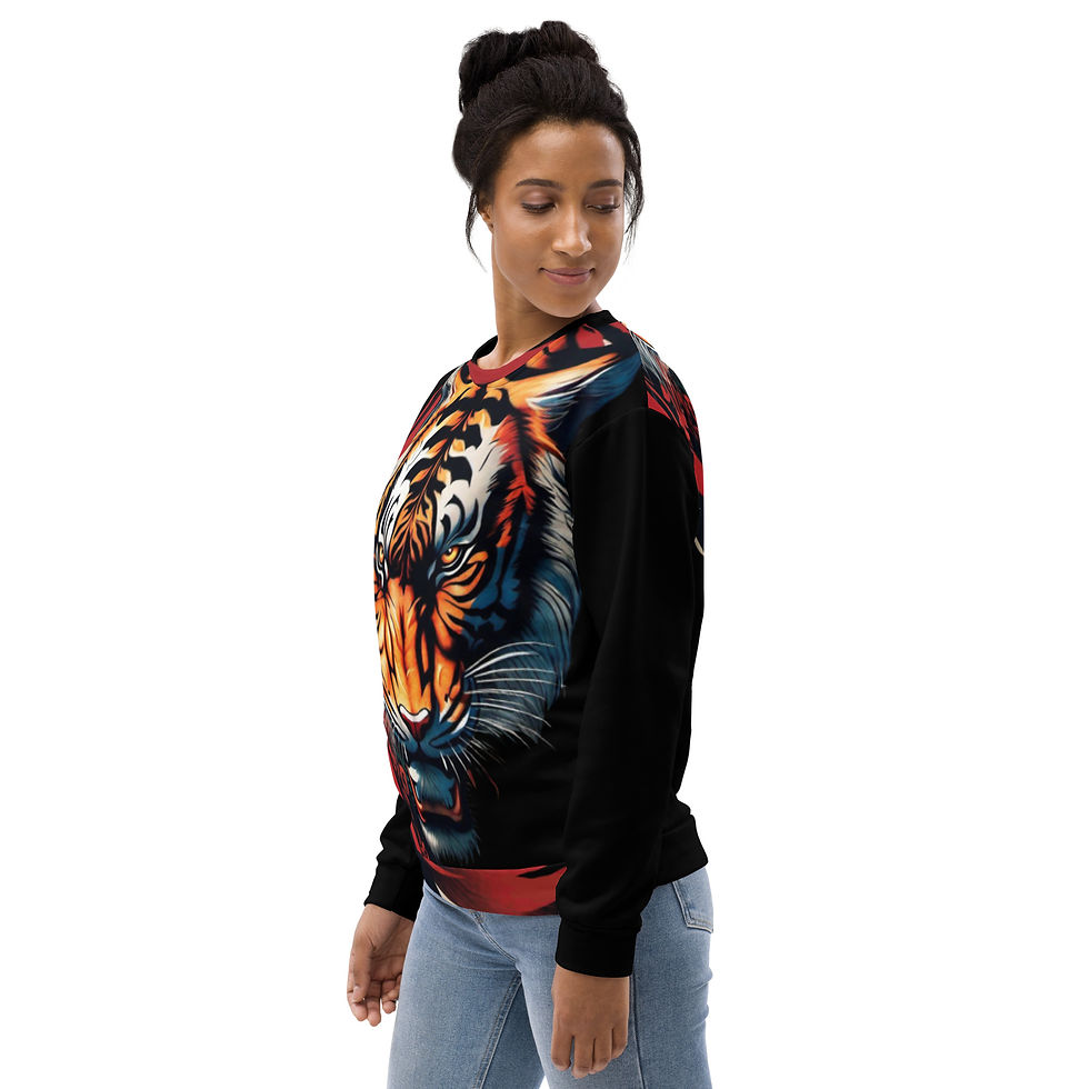 Thumbnail: Tiger Rage Unisex Sweatshirt