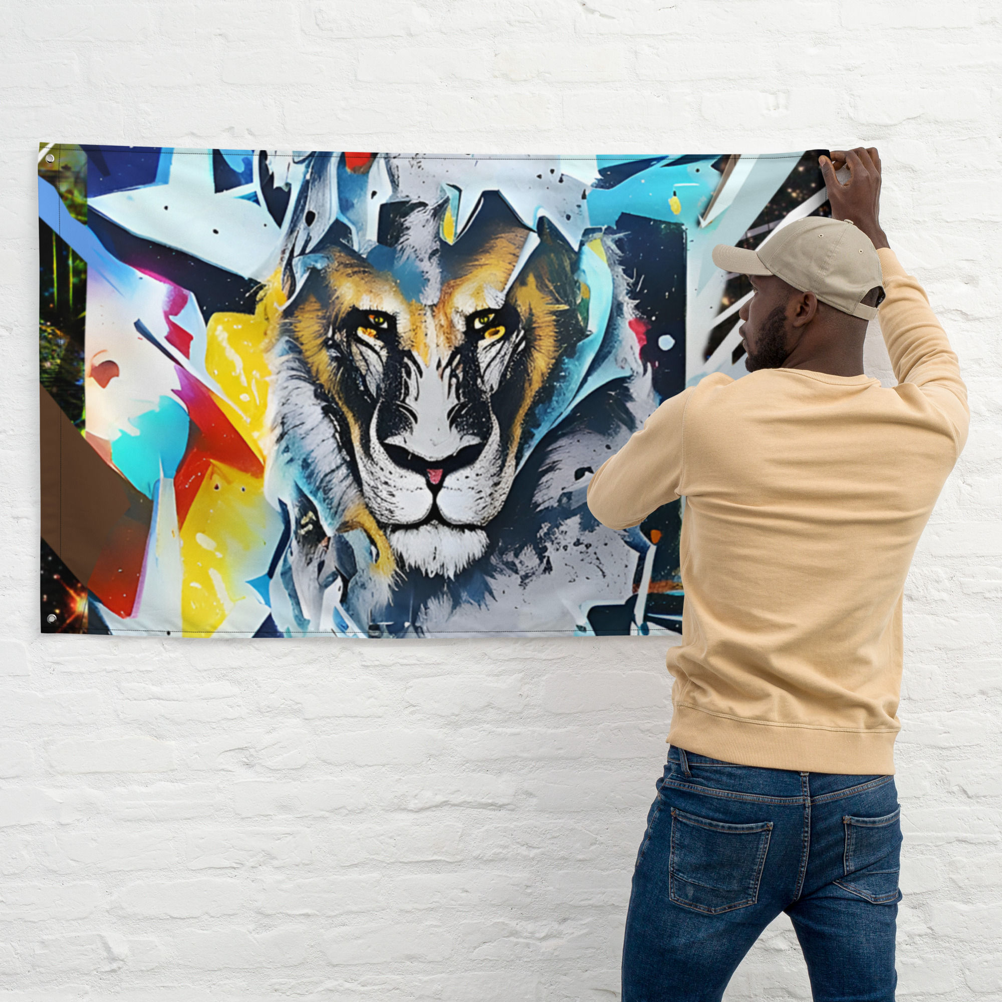 Tiger Stay Hungry Flag