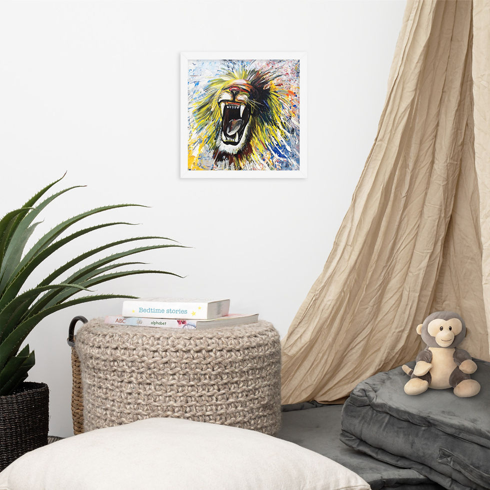 Thumbnail: Roaring Lion Framed poster