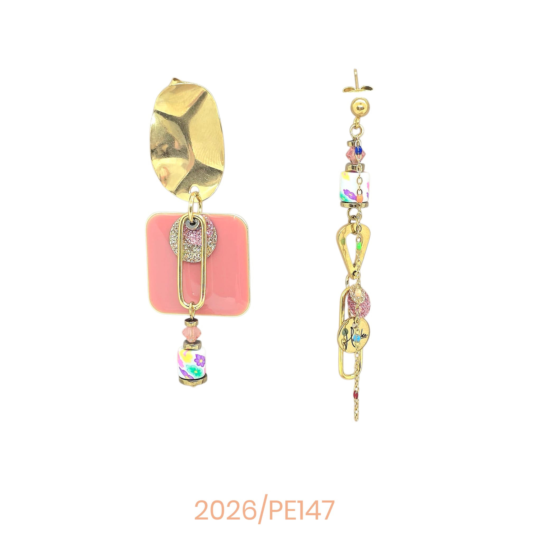 Boucles d’oreilles en acier