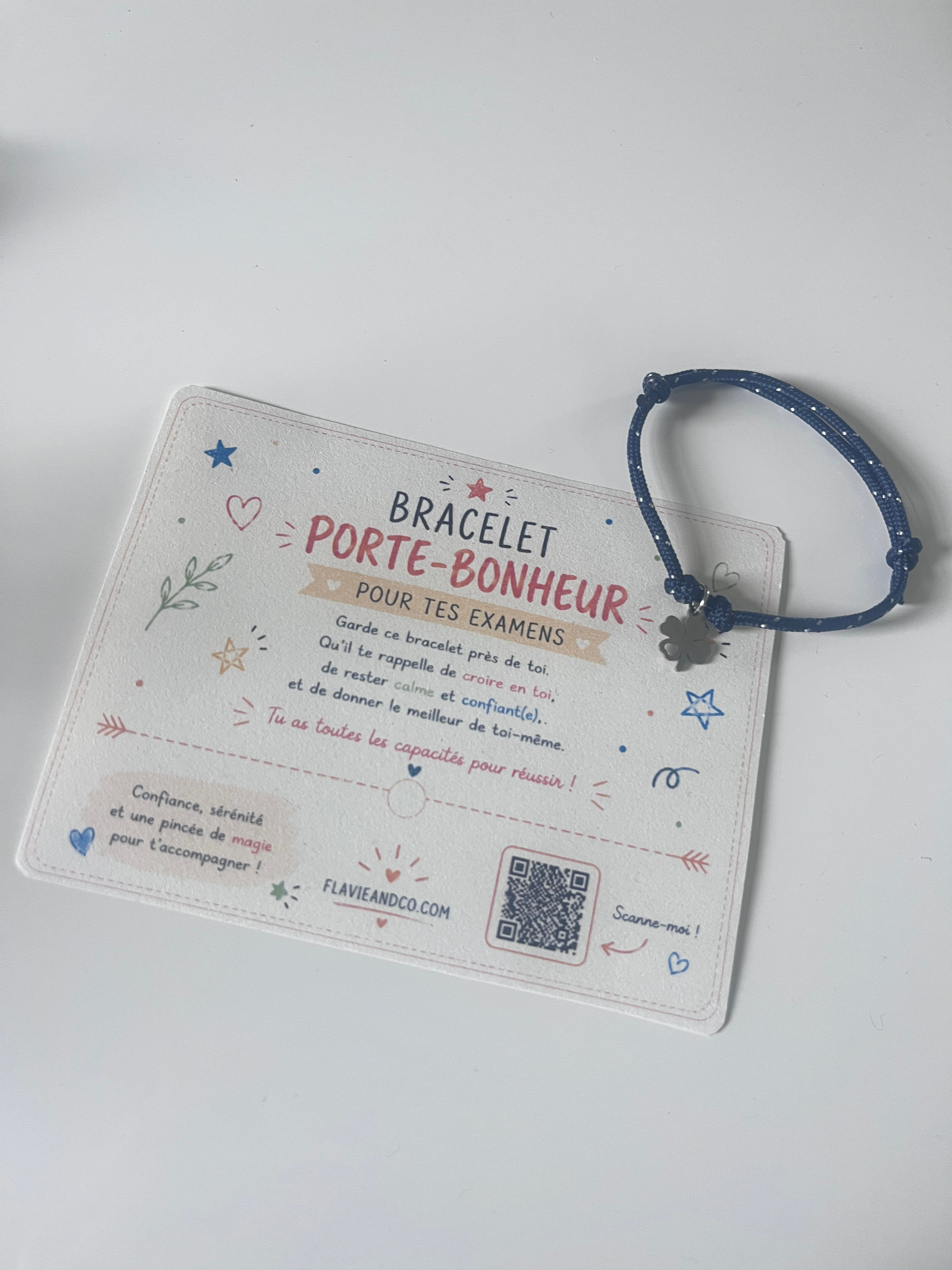 Bracelet réglable F&C porte bonheur 