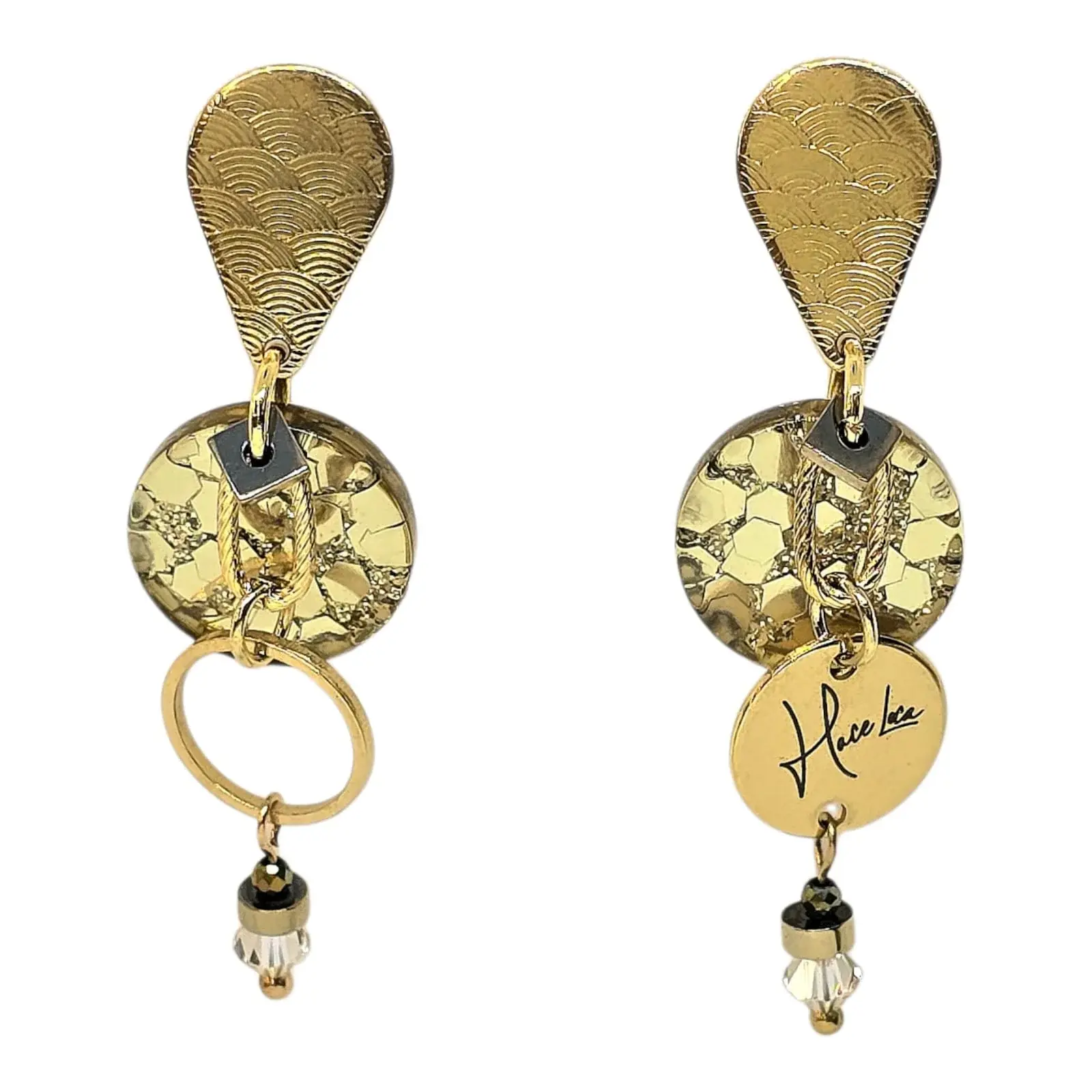 Boucles d’oreilles en acier