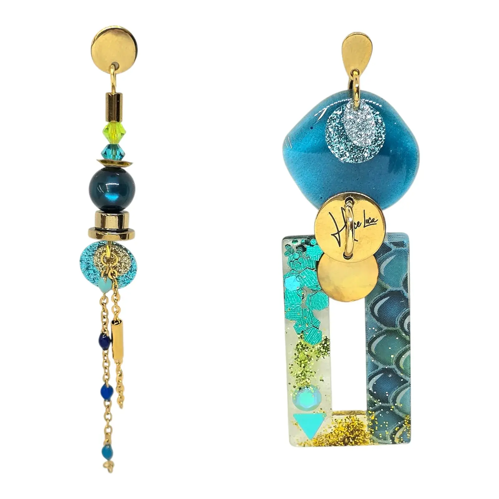 Boucles d’oreilles en acier