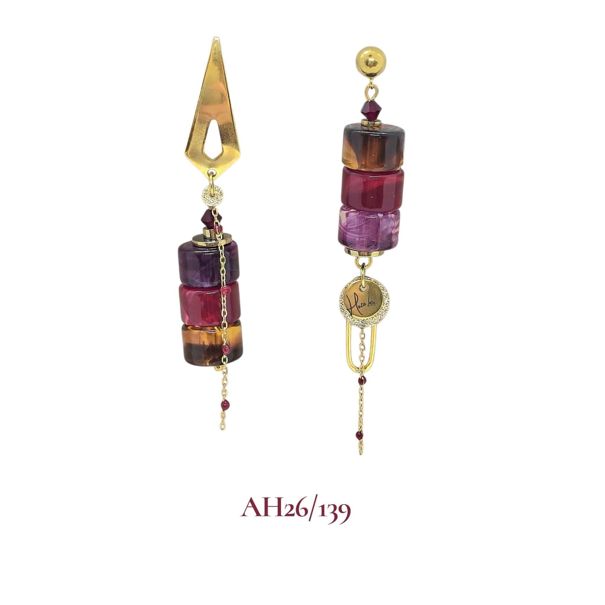 Boucles d’oreilles en acier Haceloca
