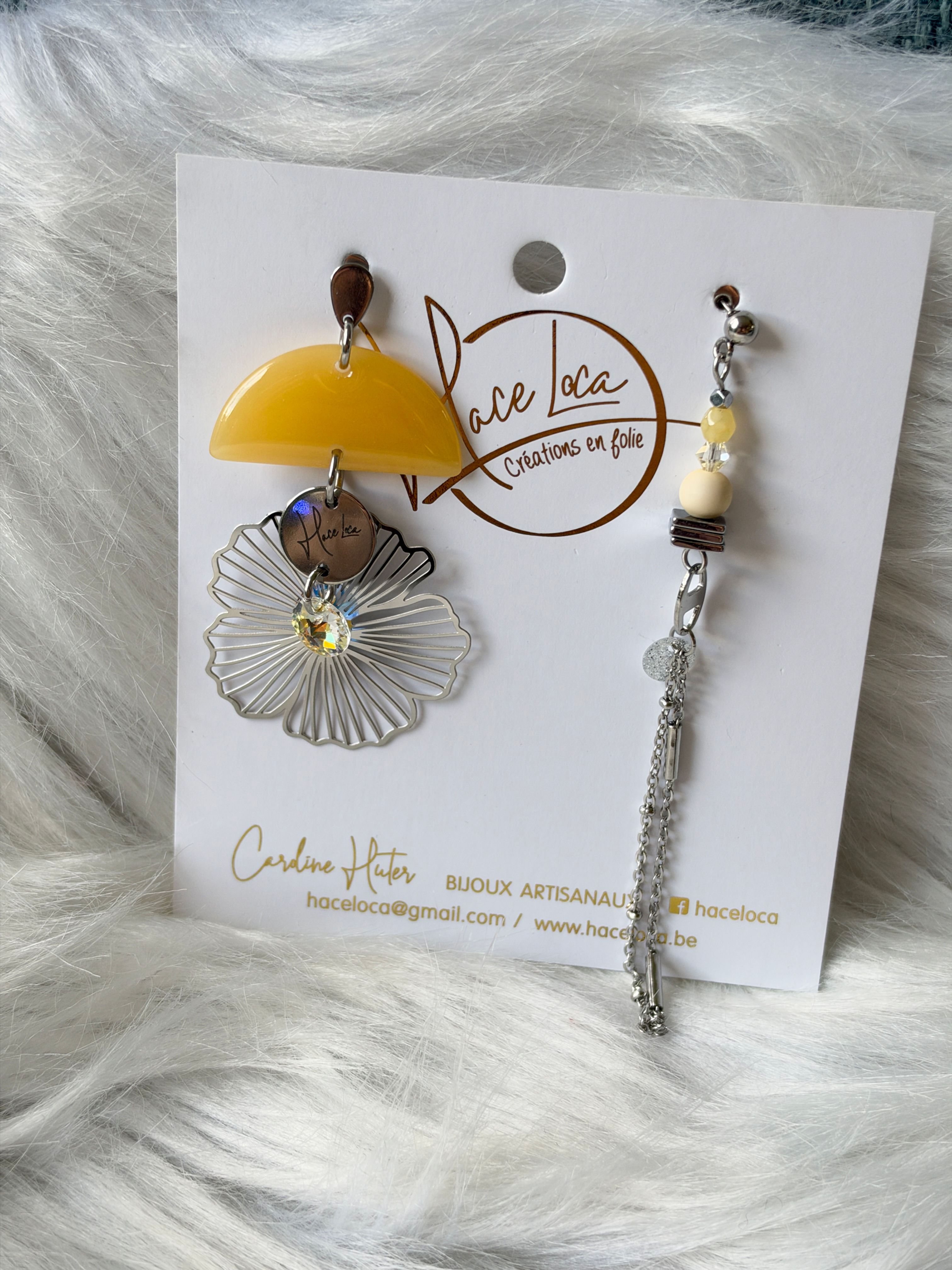Boucles d’oreilles en acier Haceloca