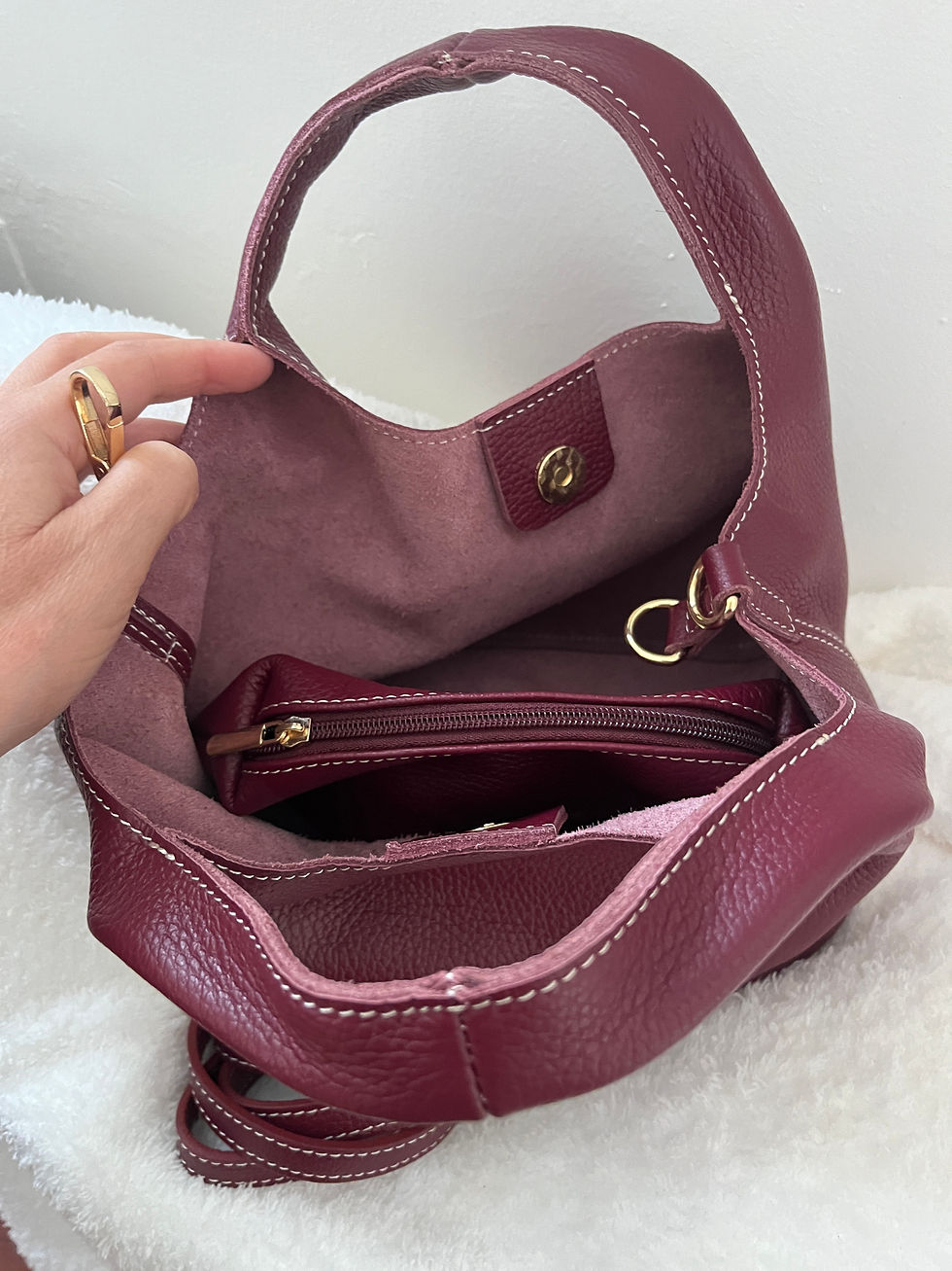 Miniature : Sac à main en cuir