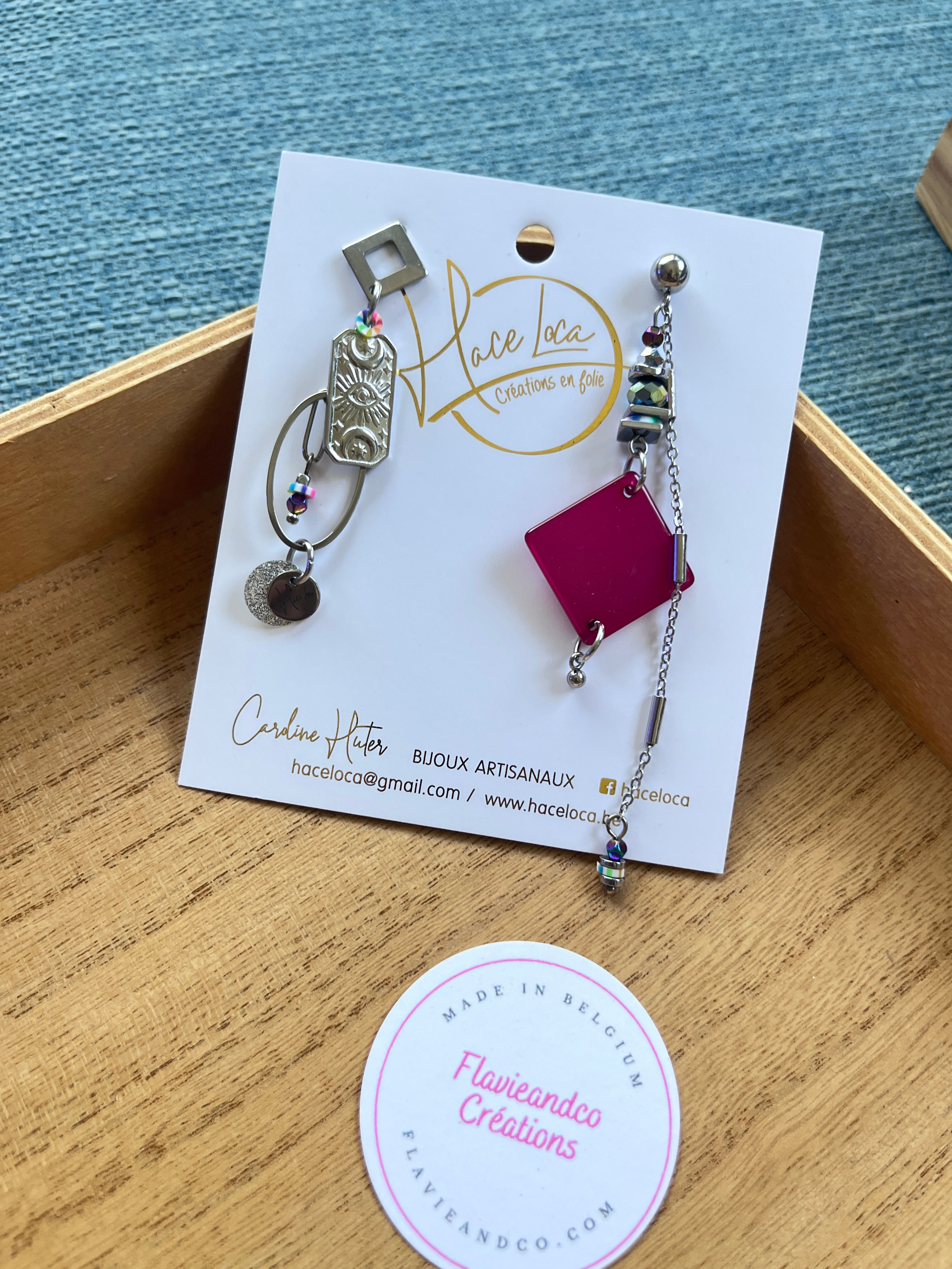 Boucles d’oreilles en acier