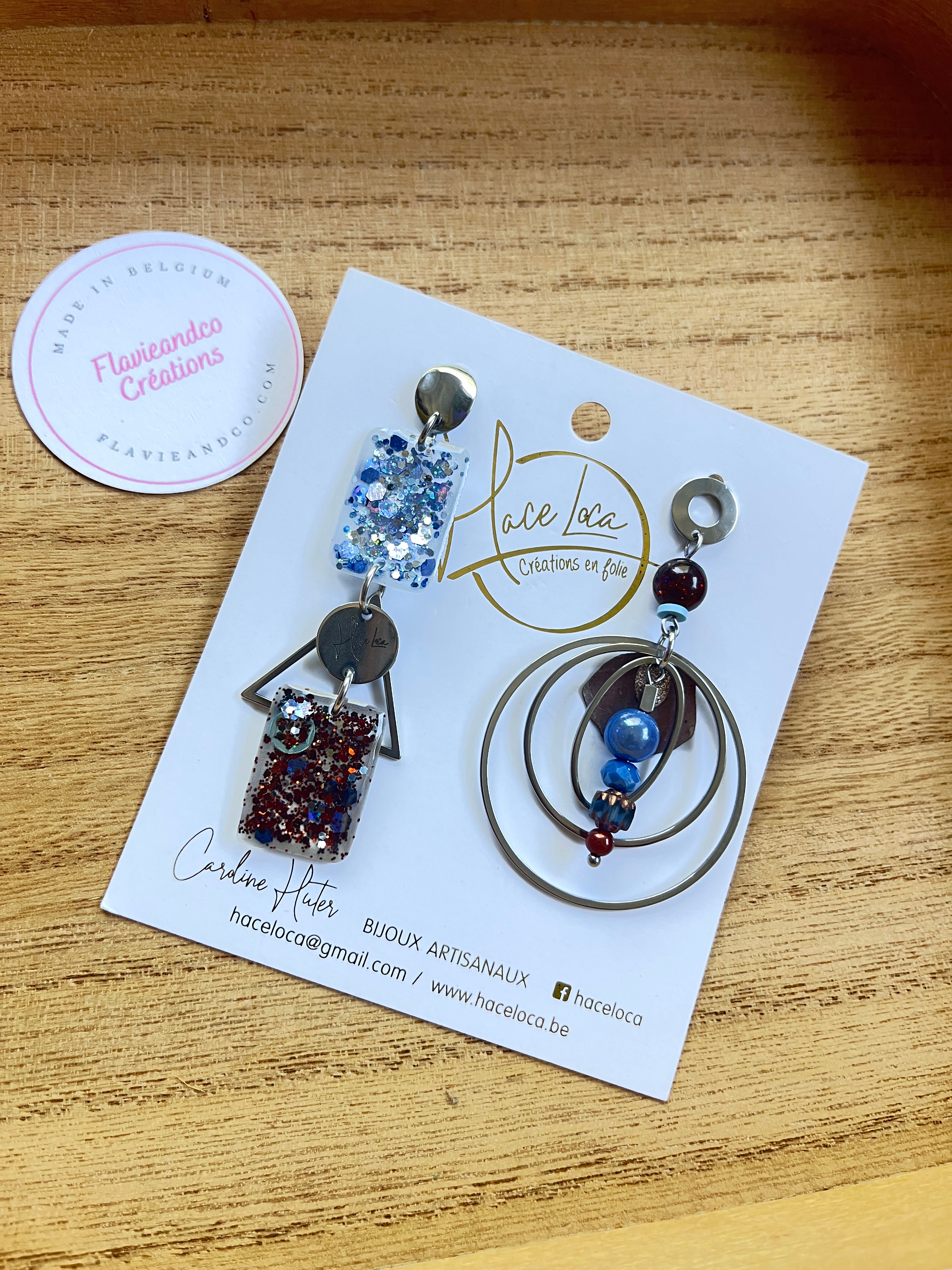 Boucles d’oreilles en acier