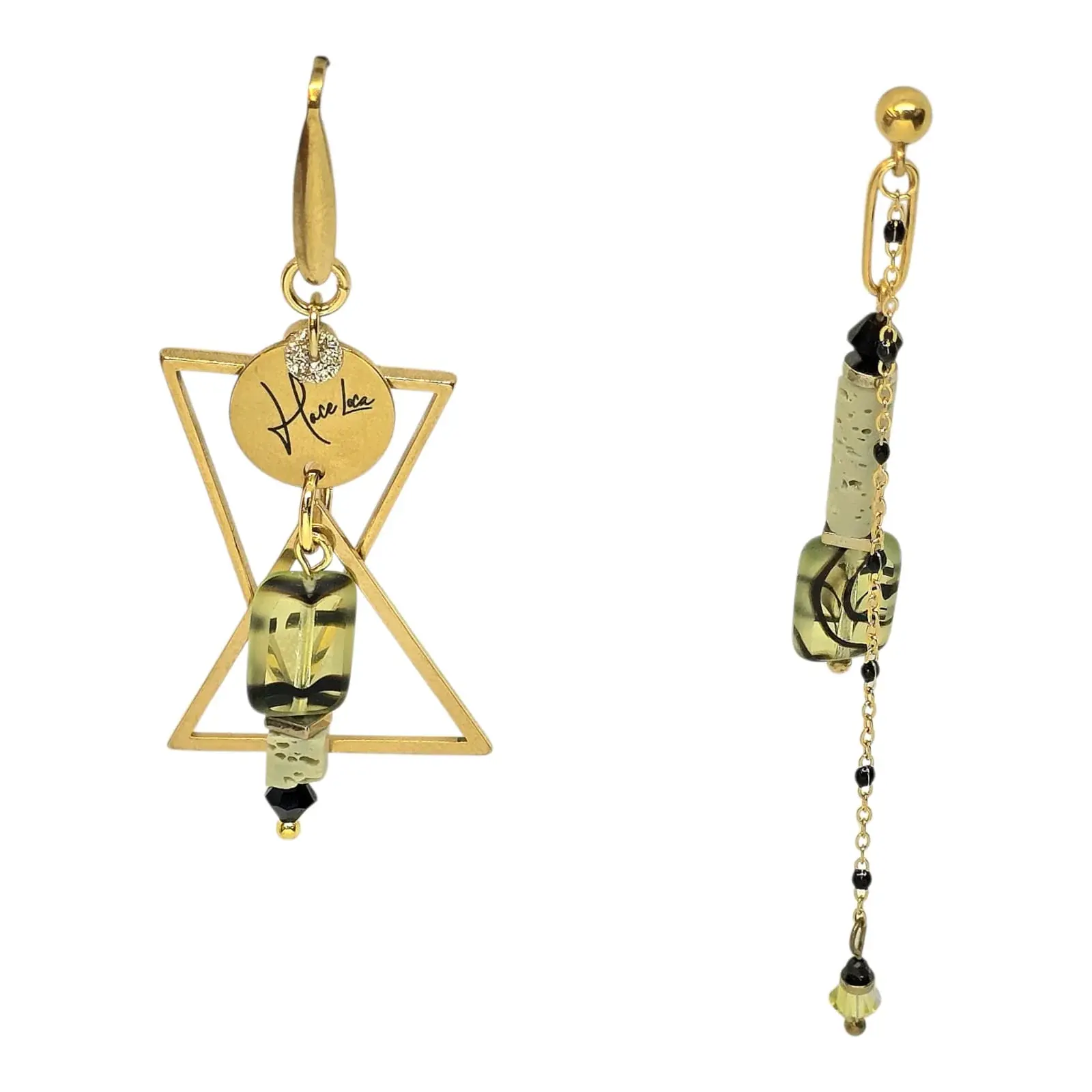 Boucles d’oreilles en acier