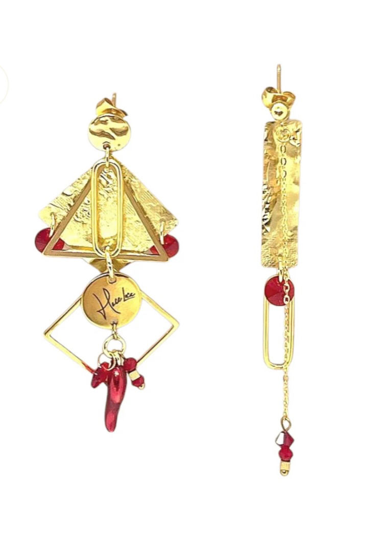 Boucles d’oreilles en acier édition limitée