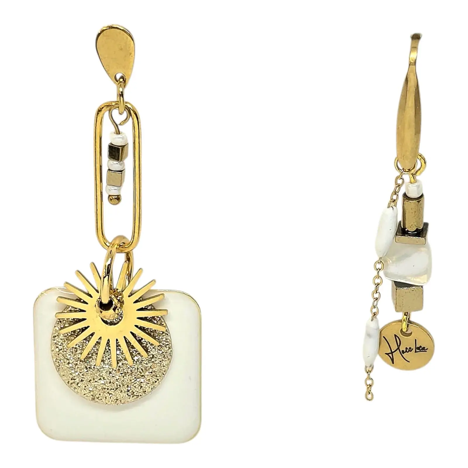 Boucles d’oreilles en acier