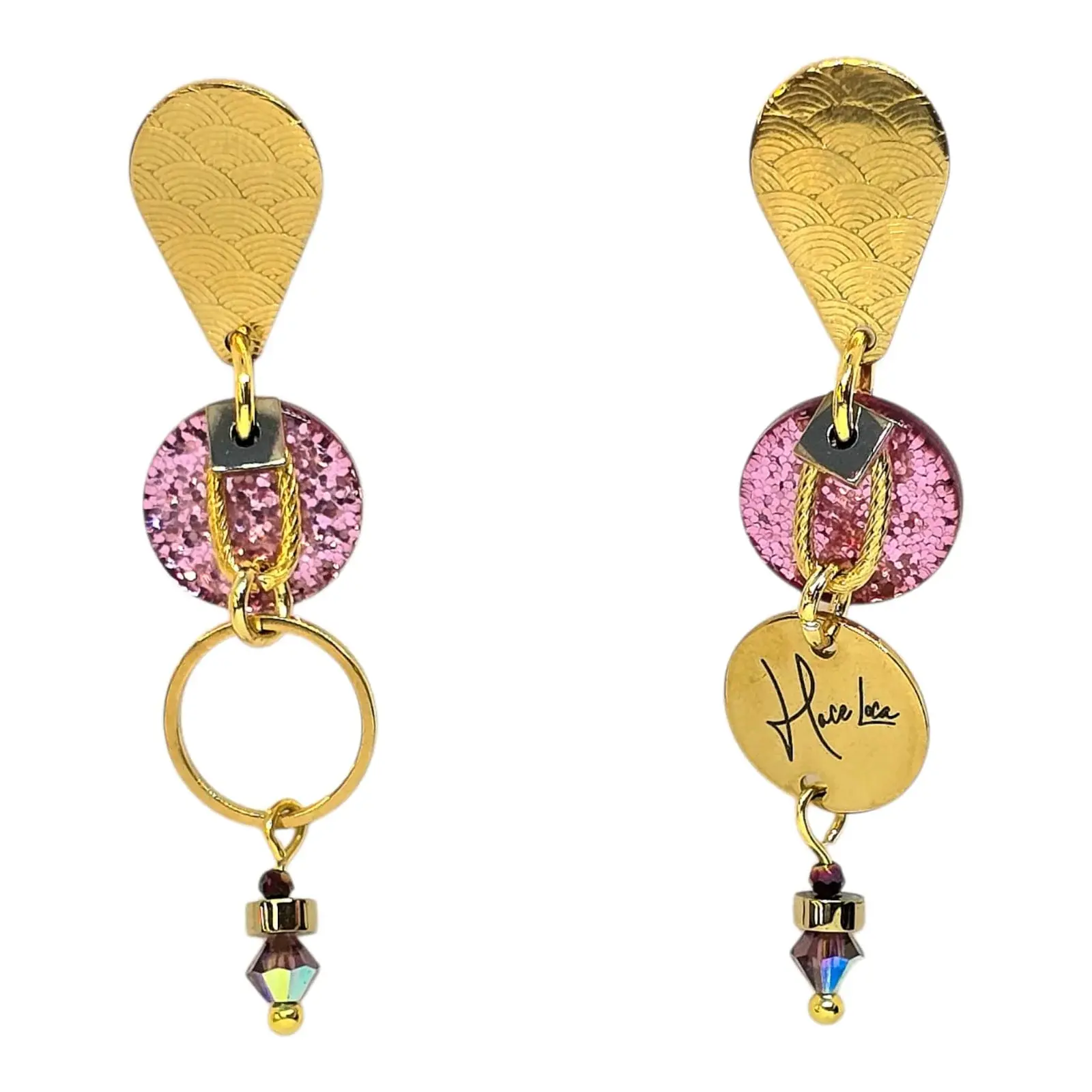 Boucles d’oreilles en acier