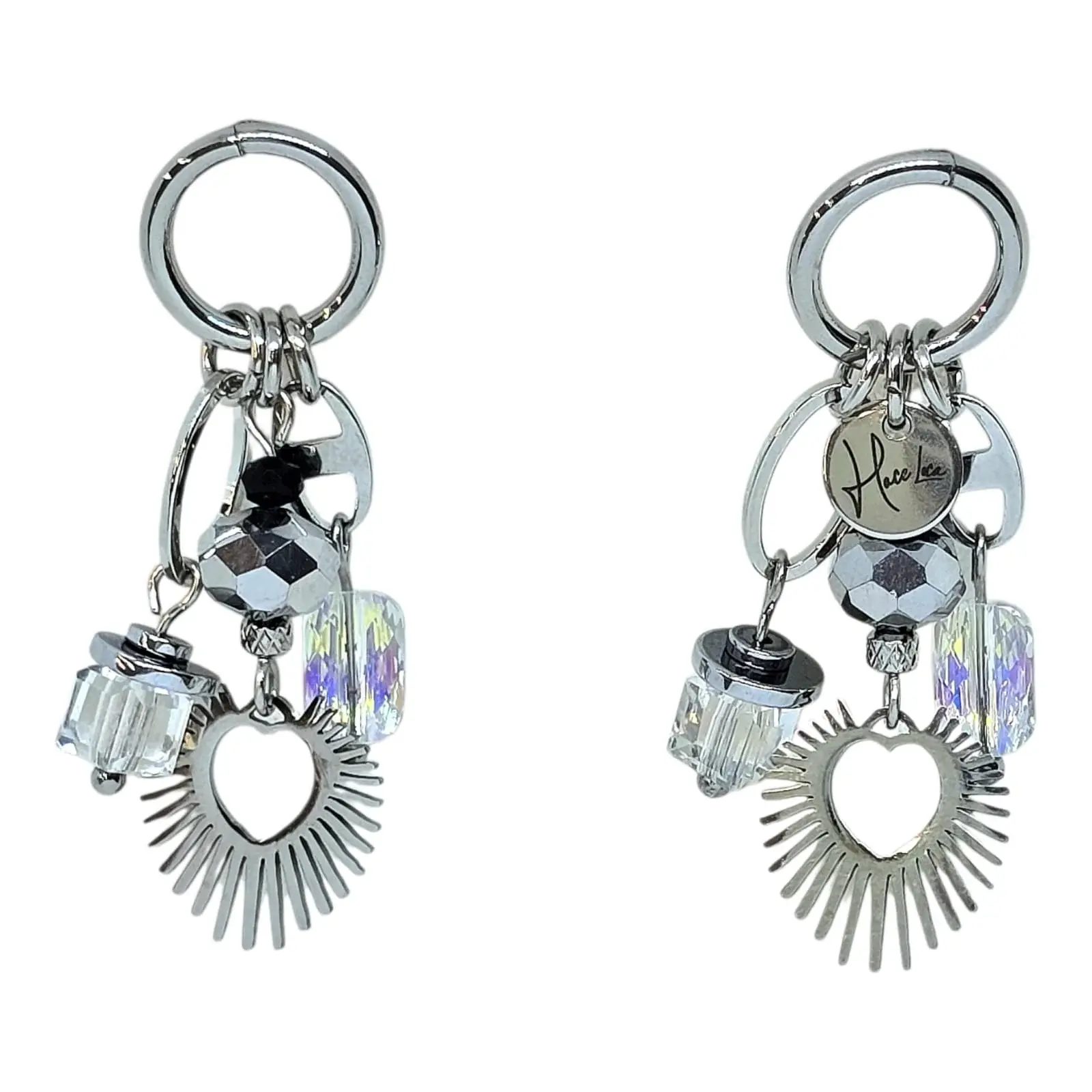 Boucles d’oreilles en acier