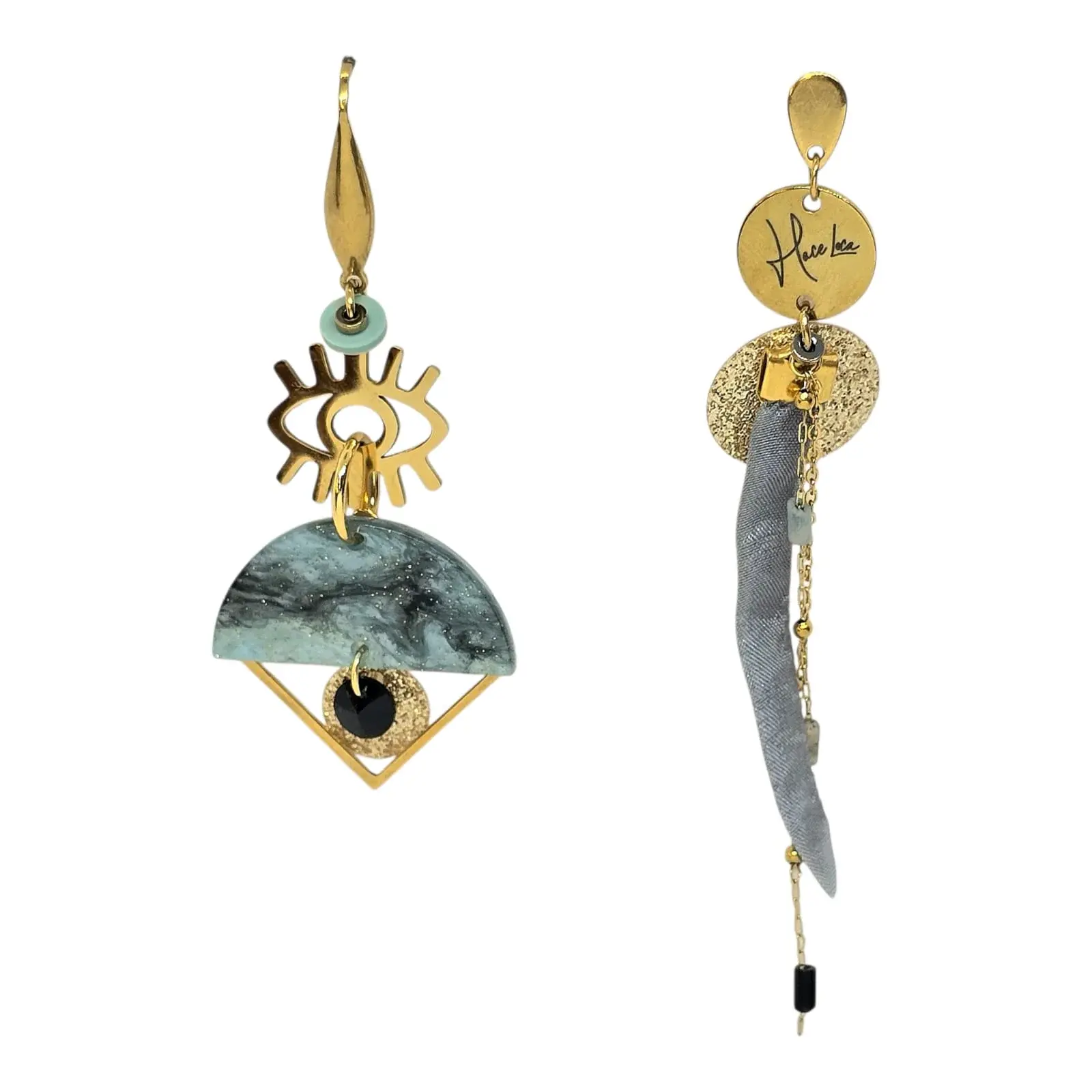 Boucles d’oreilles en acier