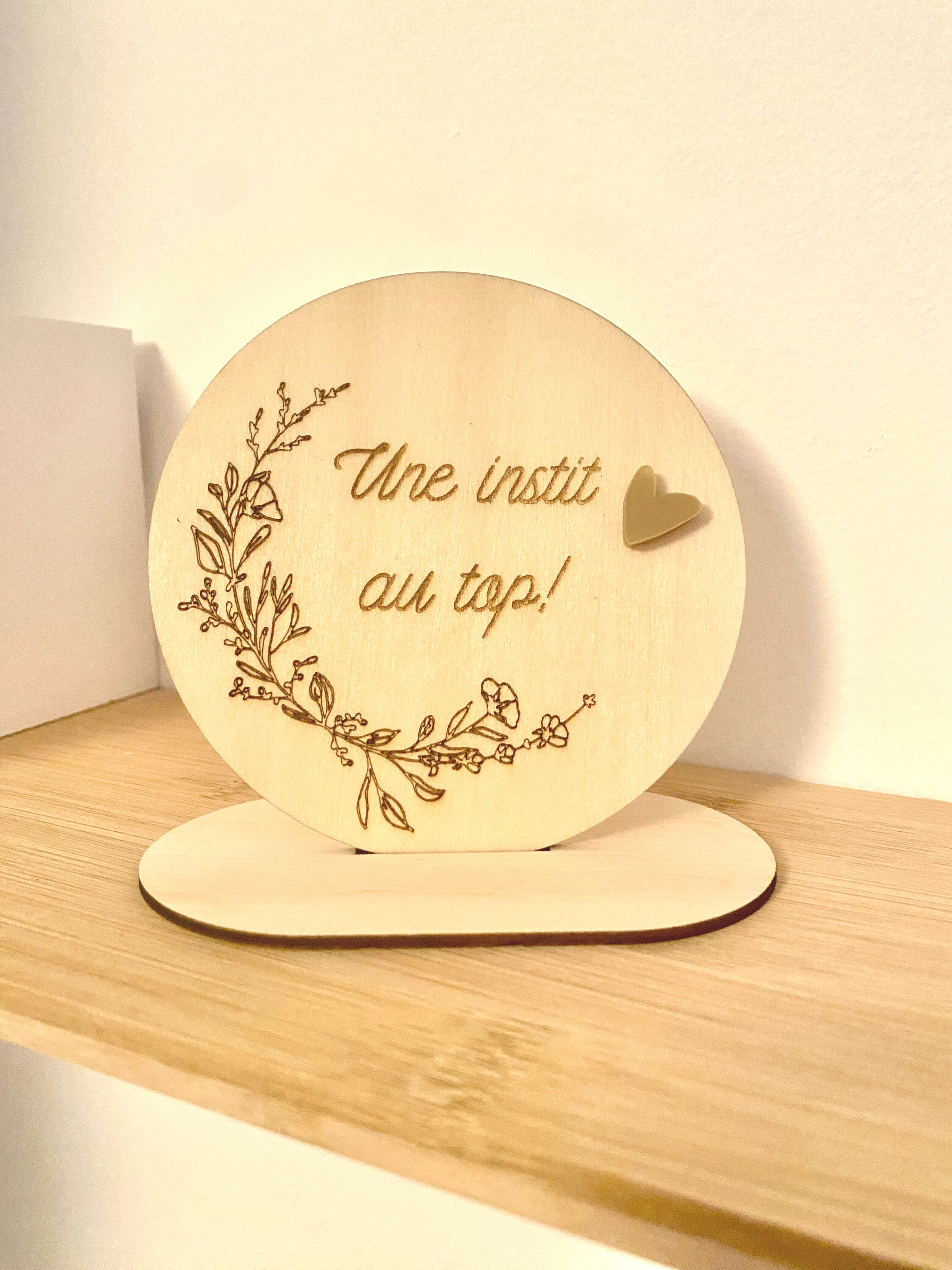 Plaque en bois F&C 