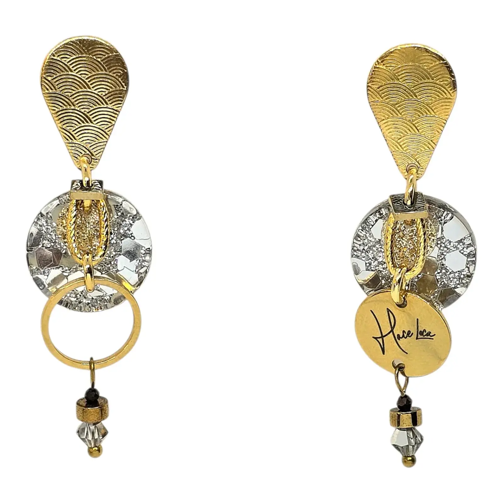 Boucles d’oreilles en acier