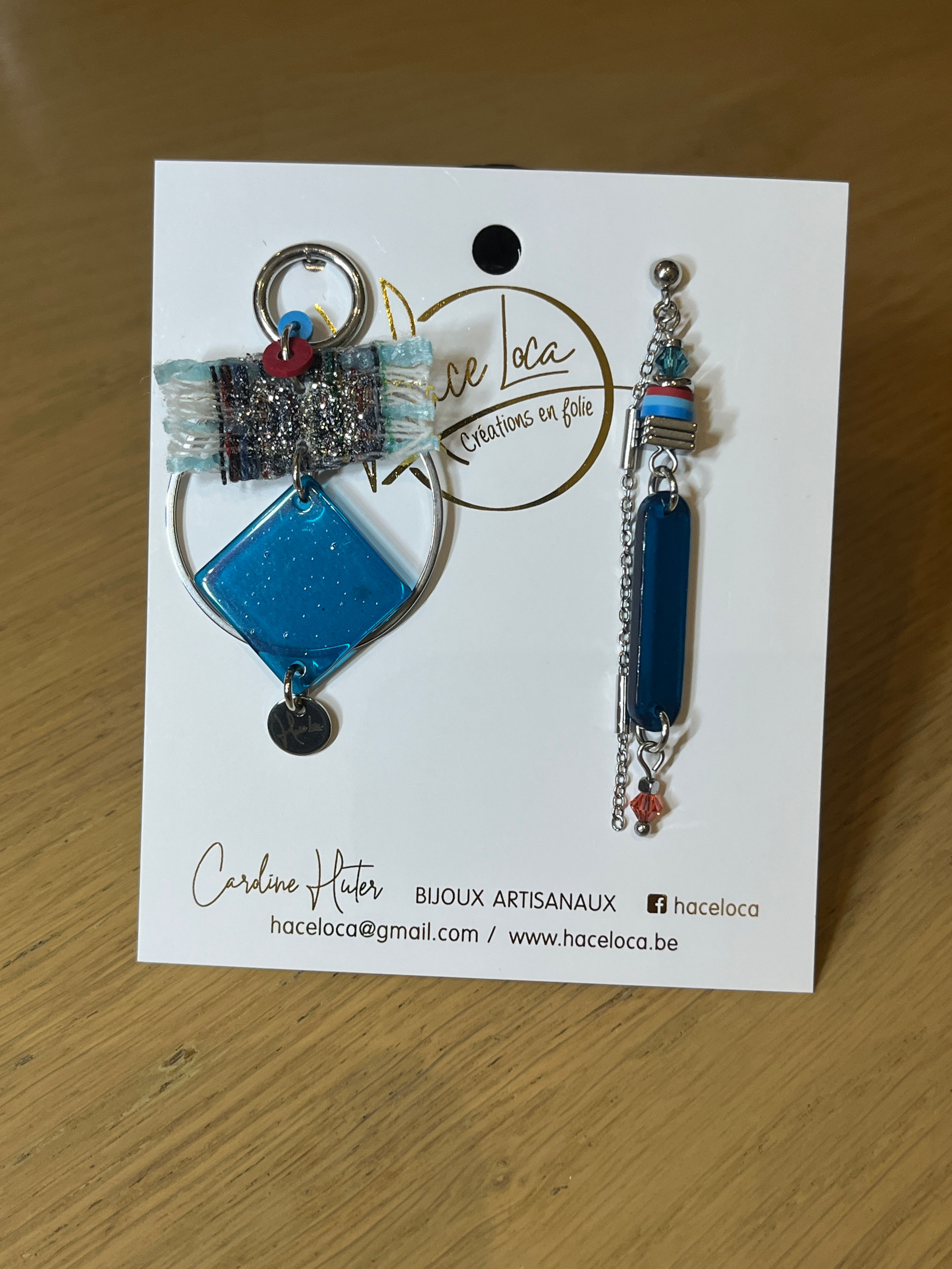 Boucles d’oreilles en acier