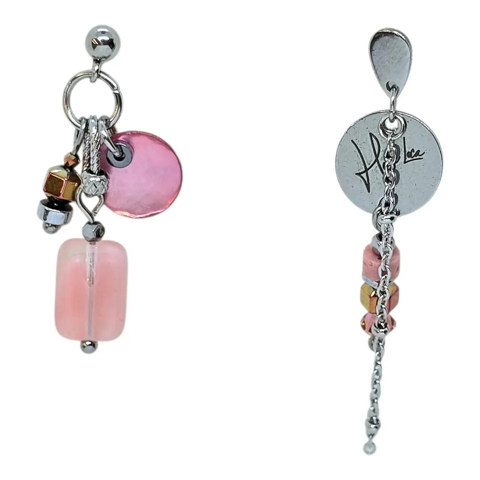 Boucles d’oreilles en acier