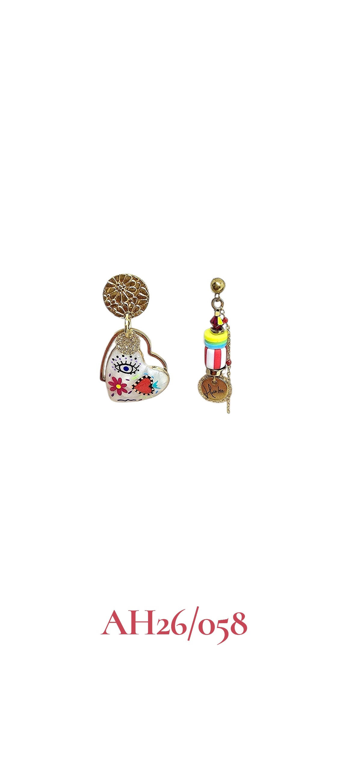 Boucles d’oreilles en acier Haceloca