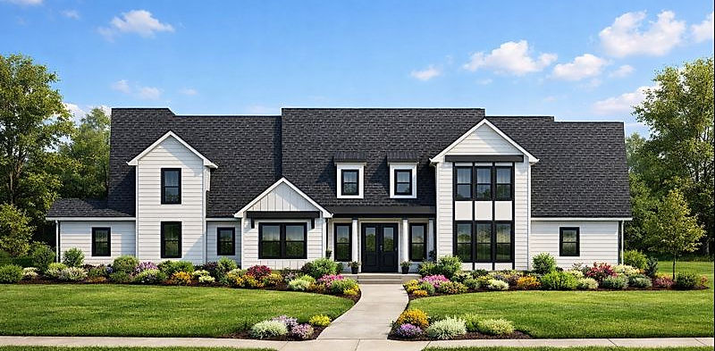 BELLE CHASE - SIMPLE Elevation - custom home builders - Lake Charles LA - Sulphur LA - De