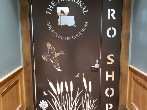 Custom door for National Golf Club of Louisiana - Welding - Fabrication Comapanies - Lake Charles Louisiana - Orange - Port Arthur TX - SWLA - SETX