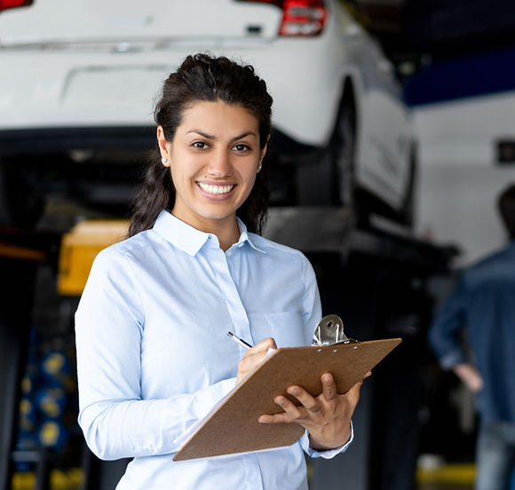 Car on lift - car insurance Spring Texas