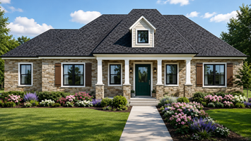 ALLURE - French - Elevation - custom home builders - Lake Charles LA - Sulphur LA - Deridder LA - Leesville LA - Brookeland TX - Orange TX - SWLA Constructors & Development