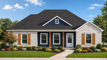 Cozy Cottage - Craftsman - Elevation - Louisiana Home Builders - SWLA Constructors and Development - Lake Charles, LA - Brookeland TX