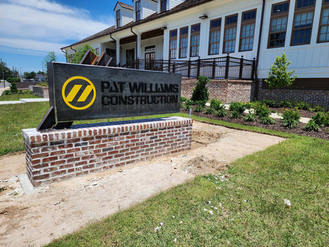 aluminum handrails and Custom fabricated sign - Welding - Fabrication Comapanies - Lake Charles Louisiana - Orange - Port Arthur TX - SWLA - SETX