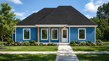 Cozy Cottage - Simple - Elevation - Louisiana Home Builders - SWLA Constructors and Development - Lake Charles, LA - Brookeland TX