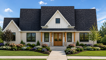 ALLURE - Farmhouse - Elevation - custom home builders - Lake Charles LA - Sulphur LA - Deridder LA - Leesville LA - Brookeland TX - Orange TX - SWLA Constructors & Development