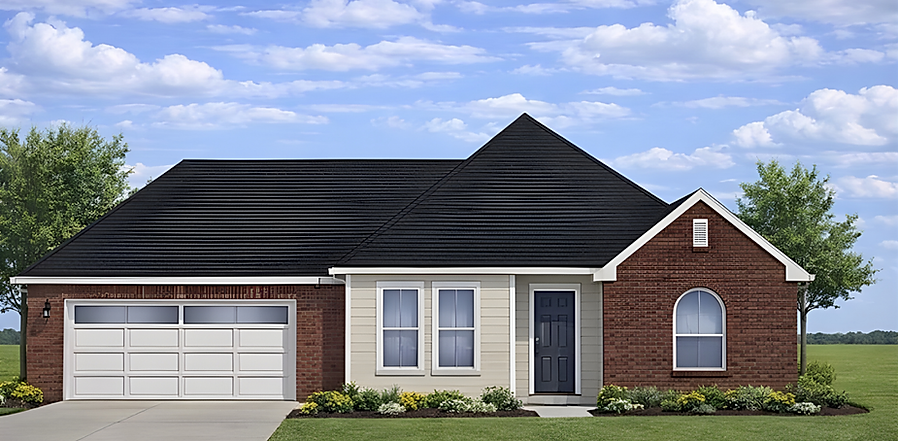 BELLE CHASE - SIMPLE Elevation - custom home builders - Lake Charles LA - Sulphur LA - De