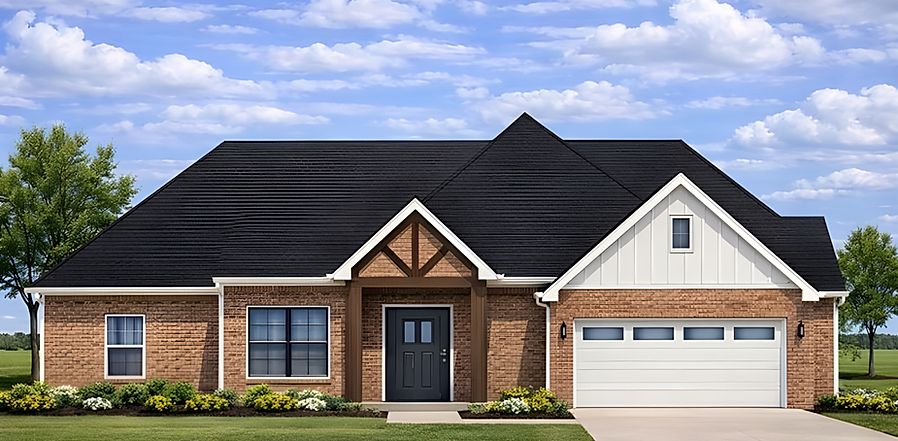 BELLE CHASE - SIMPLE Elevation - custom home builders - Lake Charles LA - Sulphur LA - De