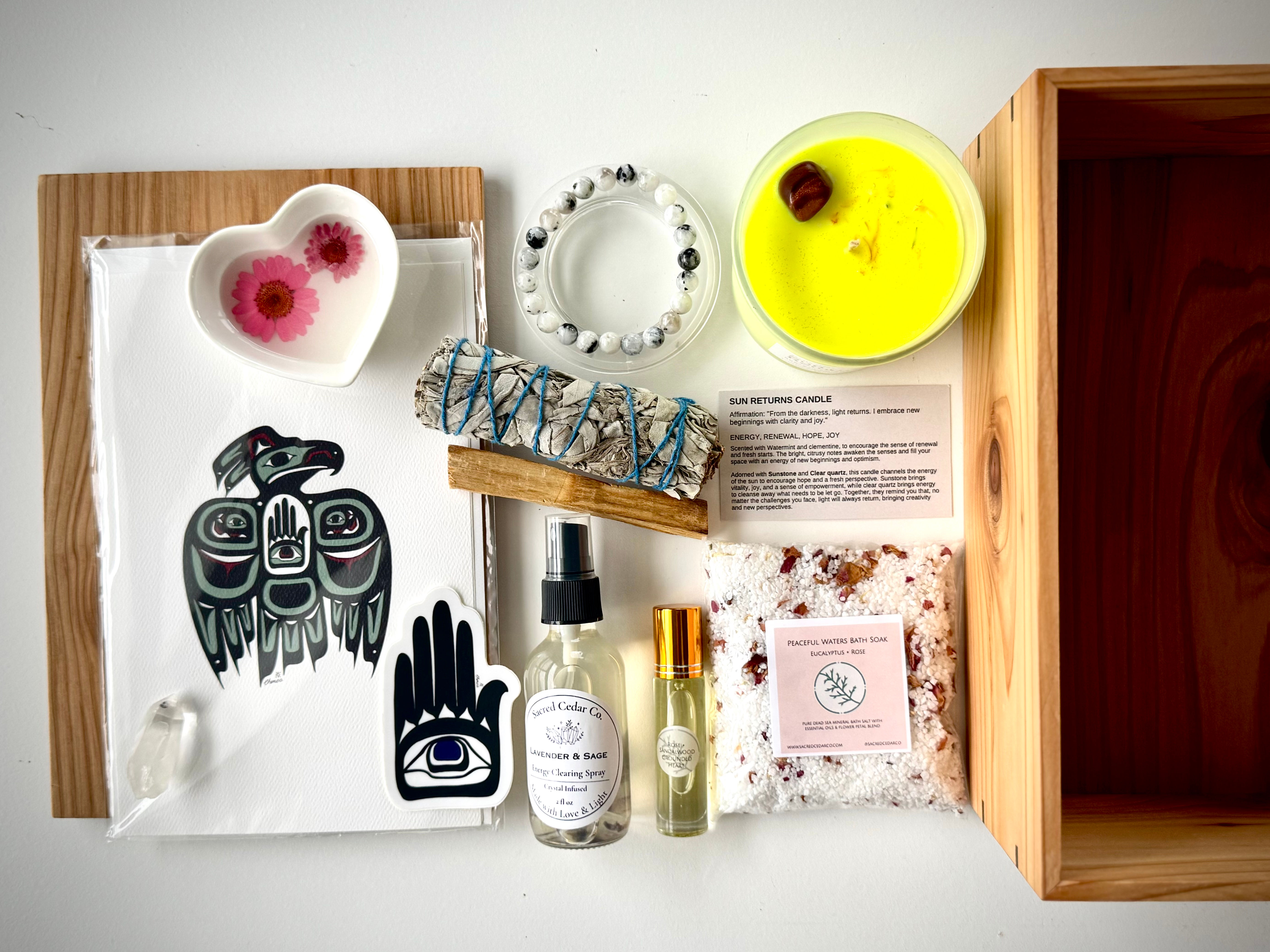 Sacred Cedar Light Keeper Gift Set — Honoring Mothers & Those Who Show Up for Us
